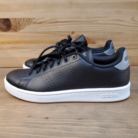 NEW Adidas Advantage Tennis Core Black - Picture 2 of 7